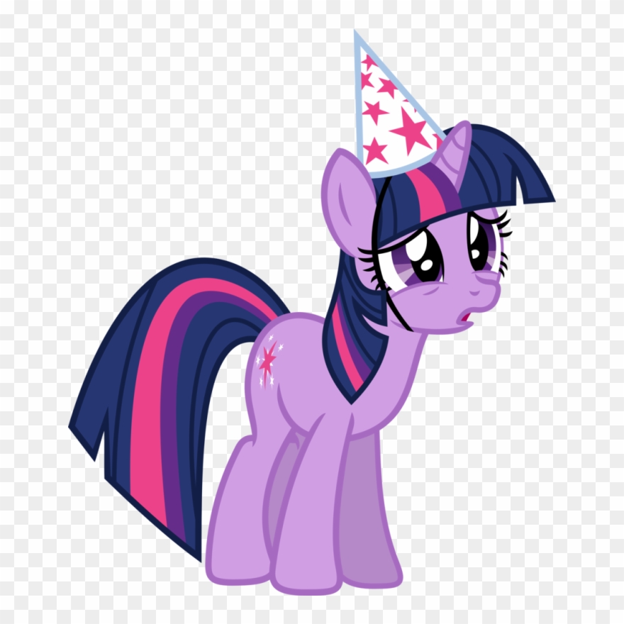 Pin Party Hat Clipart Transparent Background - My Little Pony Twilight Sparkle Party - Png Download