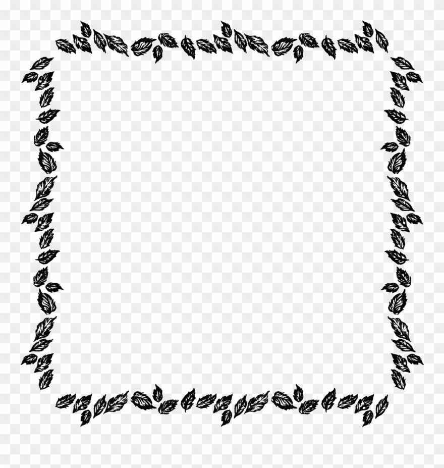 Free Digital Frames Leaves Border Stationary Designs - Reindeer Clipart - Png Download