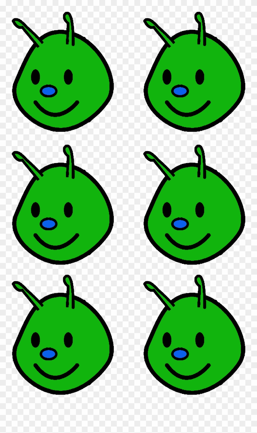 Kopjes Kleurenrups Groen A4-formaat - The Very Hungry Caterpillar Clipart