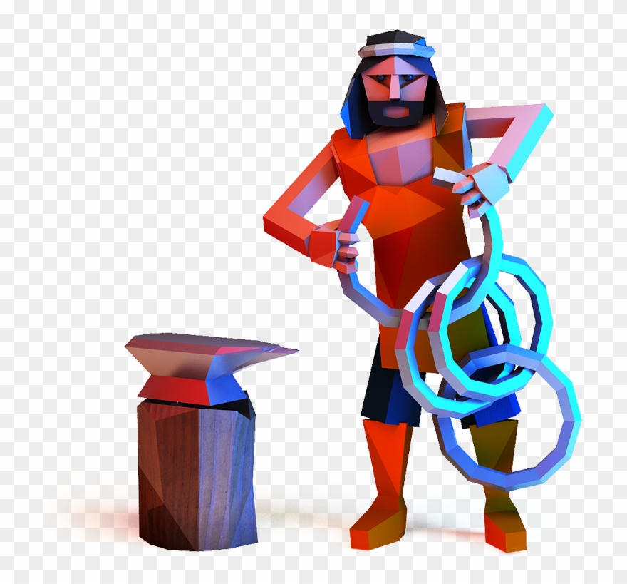 A Blacksmith Gave His Apprentice A Task, Ordering Them - Apprenticeship Clipart