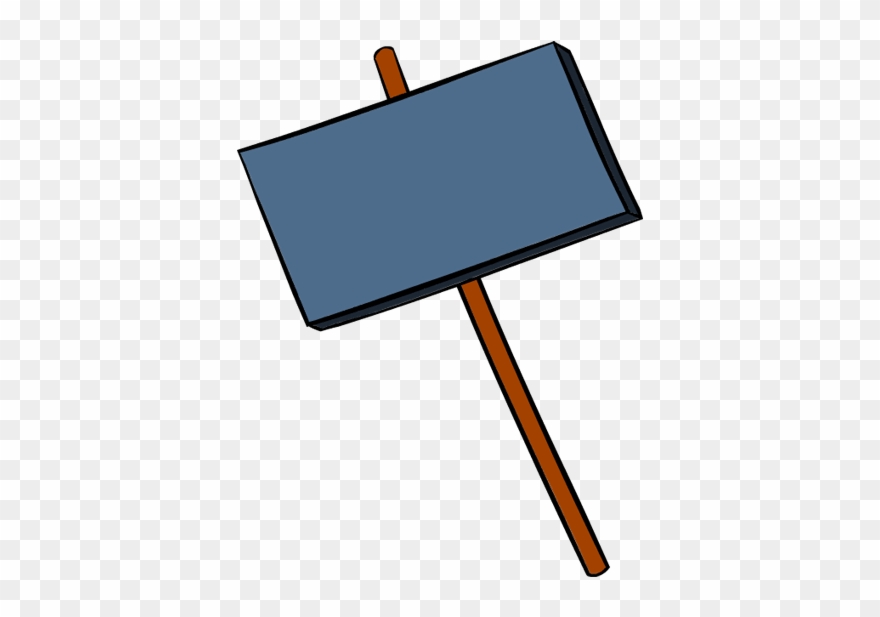 Signboard Transparent Clipart - Sign Board Clipart Png
