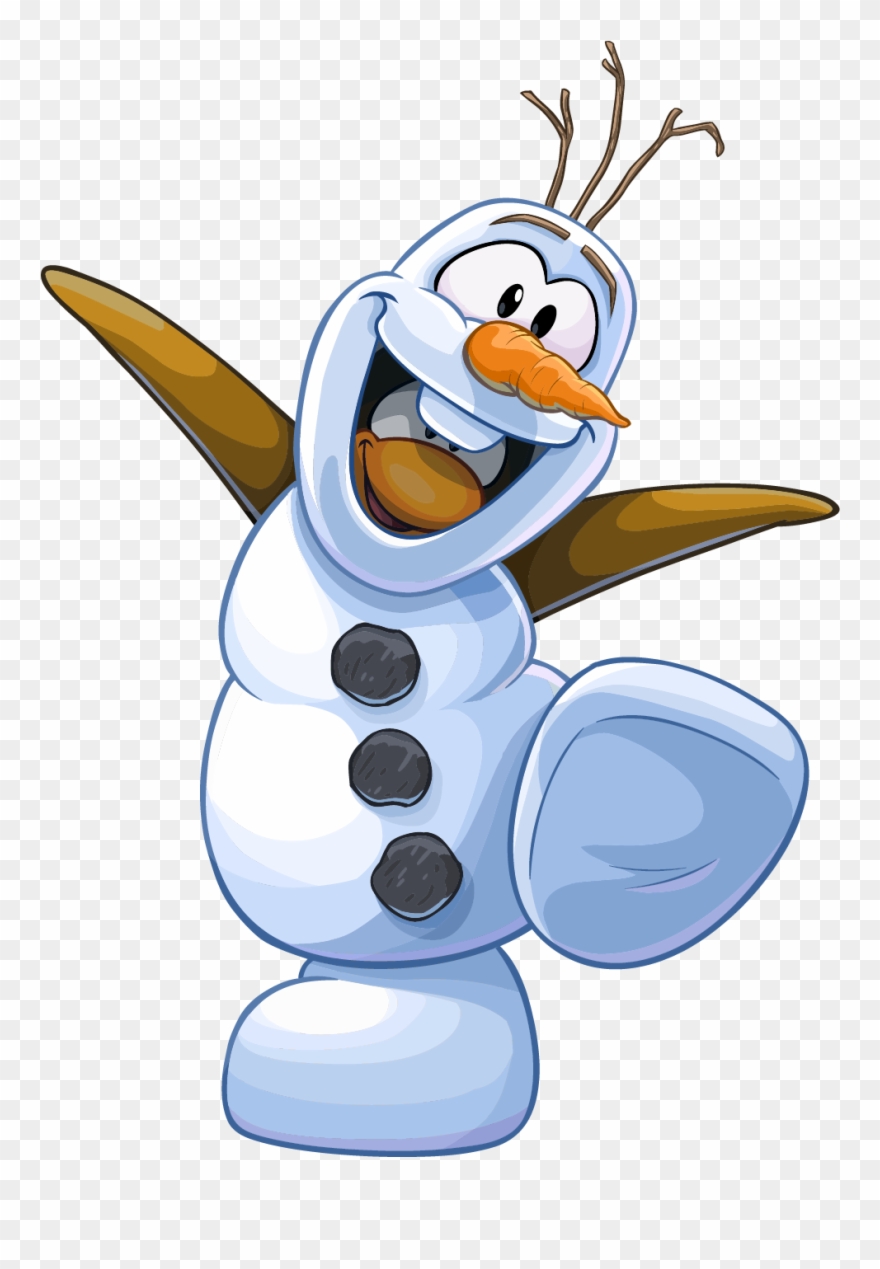Disney Frozen Club Penguin,olaf Club Penguin, Olaf - Club Penguin Trolls Frozen Clipart