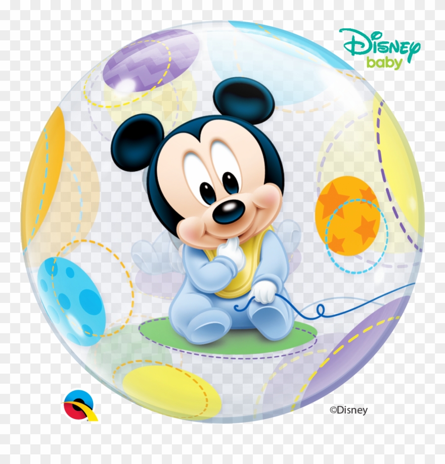 Mickey Mouse Balloon Baby Shower Clipart