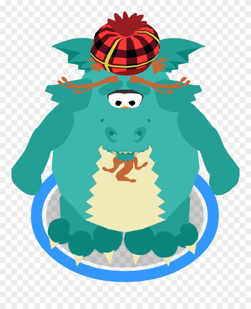 Loch Ness Costume Ingame - Club Penguin Loch Ness Costume Clipart
