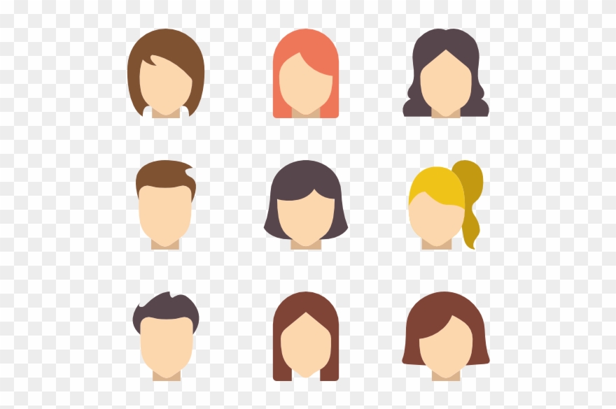 Hairstyles - Hair Style Icon Png Clipart