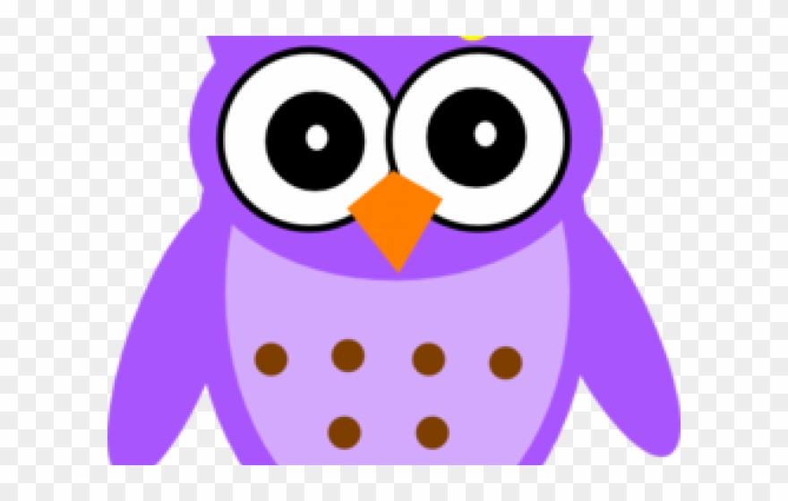 Owl Clipart Purple - Owl Purple - Png Download