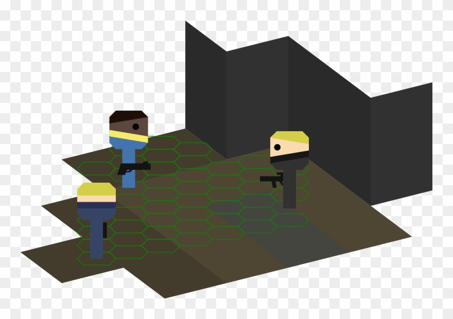 Fallout-inspired Tiles, Hex Grid And Character Symbols - Fallout Hex Grid Clipart