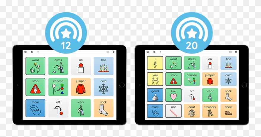 Super Core Learning Grids - Apple Ipad Family Clipart