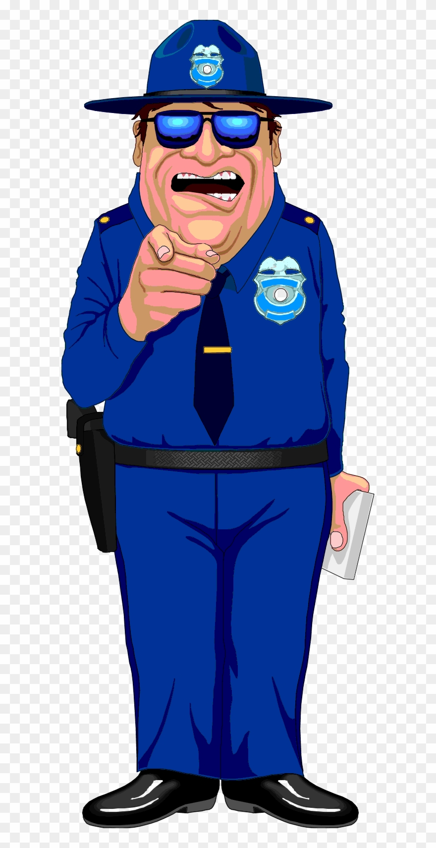 Surveillance Clipart Security Service - State Trooper Clip Art - Png Download