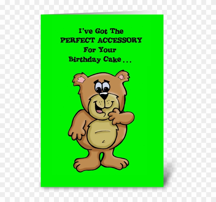 Perfect Birthday Cake Accessory Greeting Card - Greeting Card Clipart