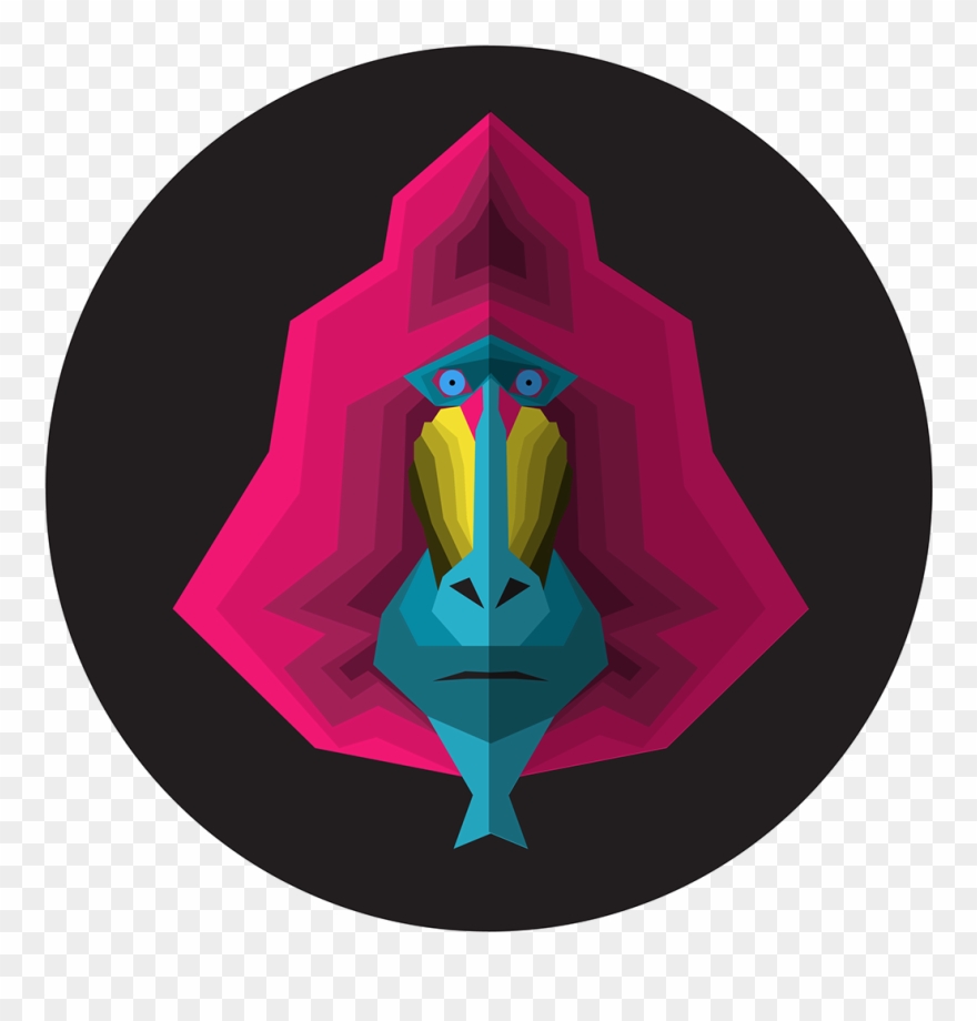 Flat/geometric Design - Portrait Of A Man Clipart