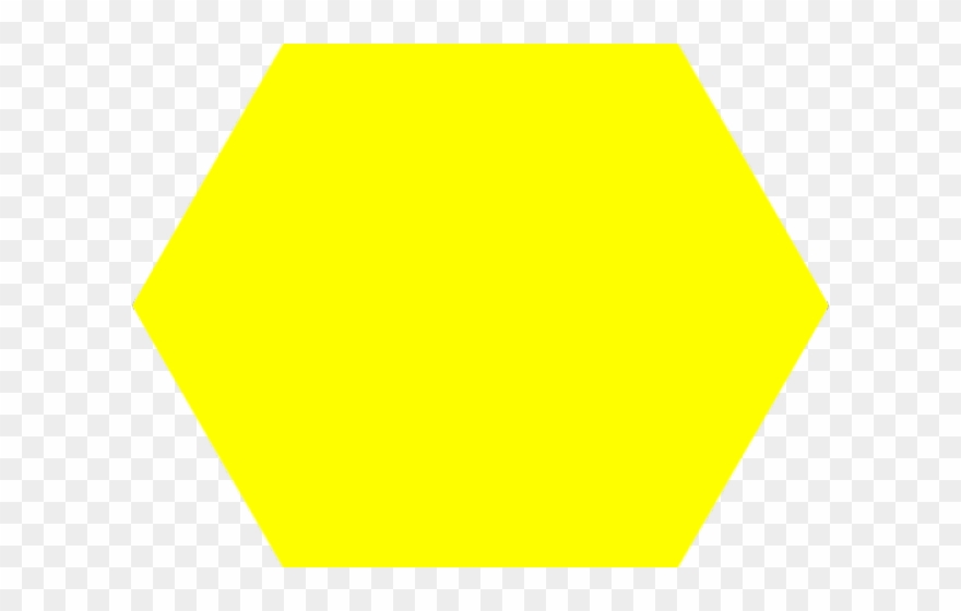 Hexagon Clipart Yellow Hexagon - Illustration - Png Download