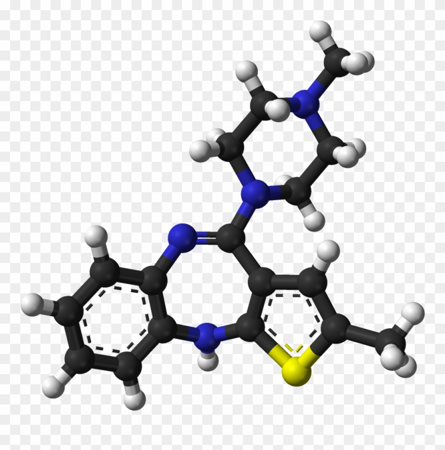 Why Is Anorexia Nervosa Neglected For Drug Development - 3d Structure Of Olanzapine Clipart