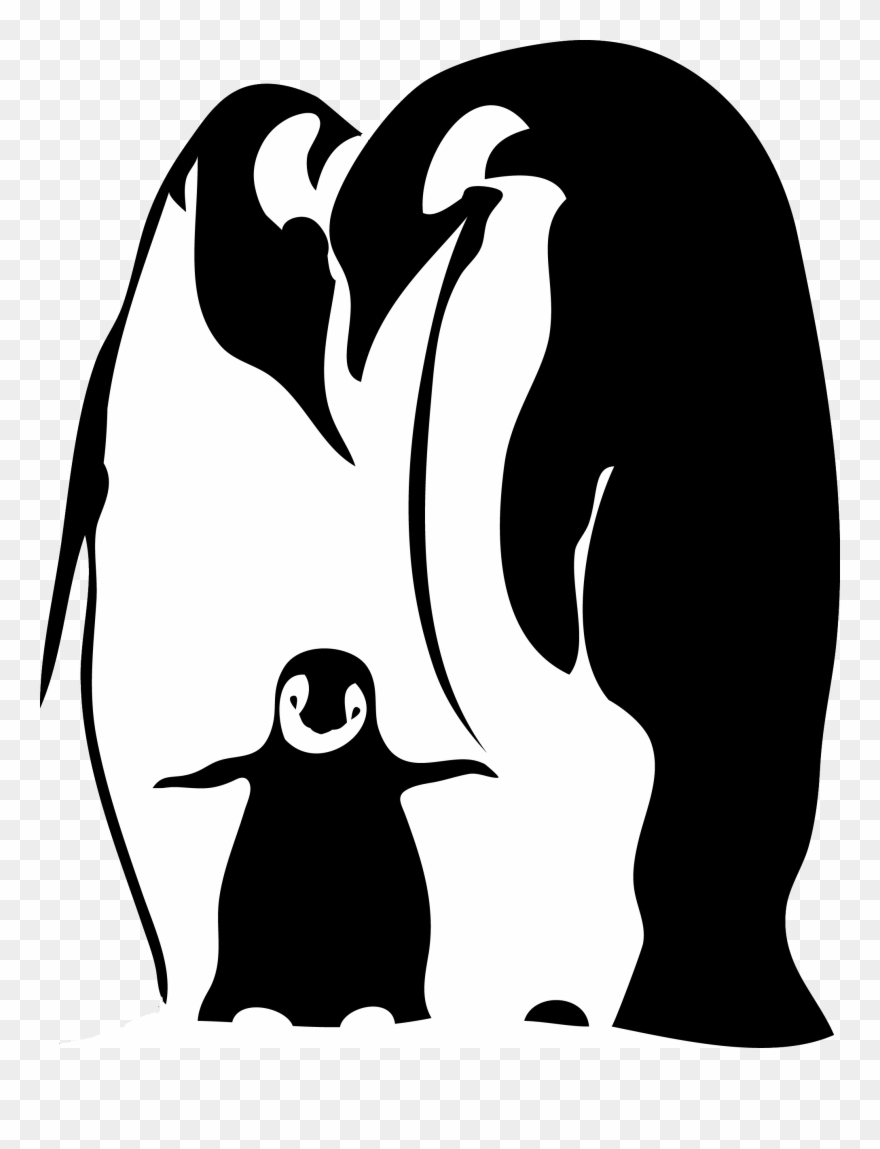 Book Babies Walls Became The World Penguins - Black And White Contrast Art Clipart