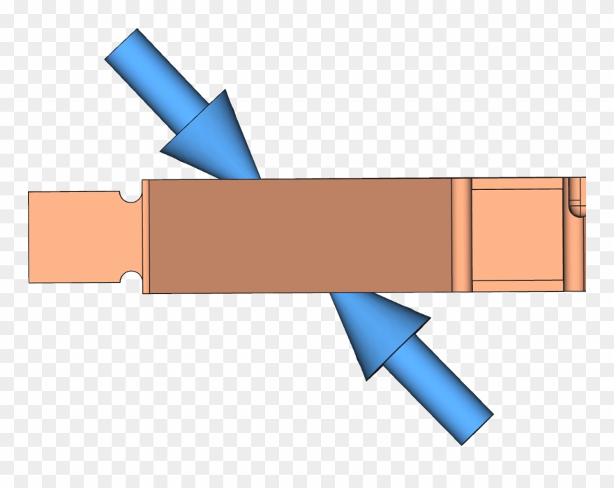 Measuring The Slanted Surfaces Side View - Measurement Clipart