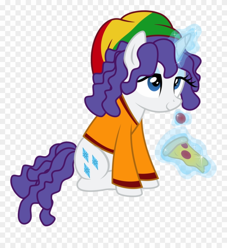 Clothes Dreadlocks Hat Magic Pizza Rarity - Rasta My Little Pony Clipart