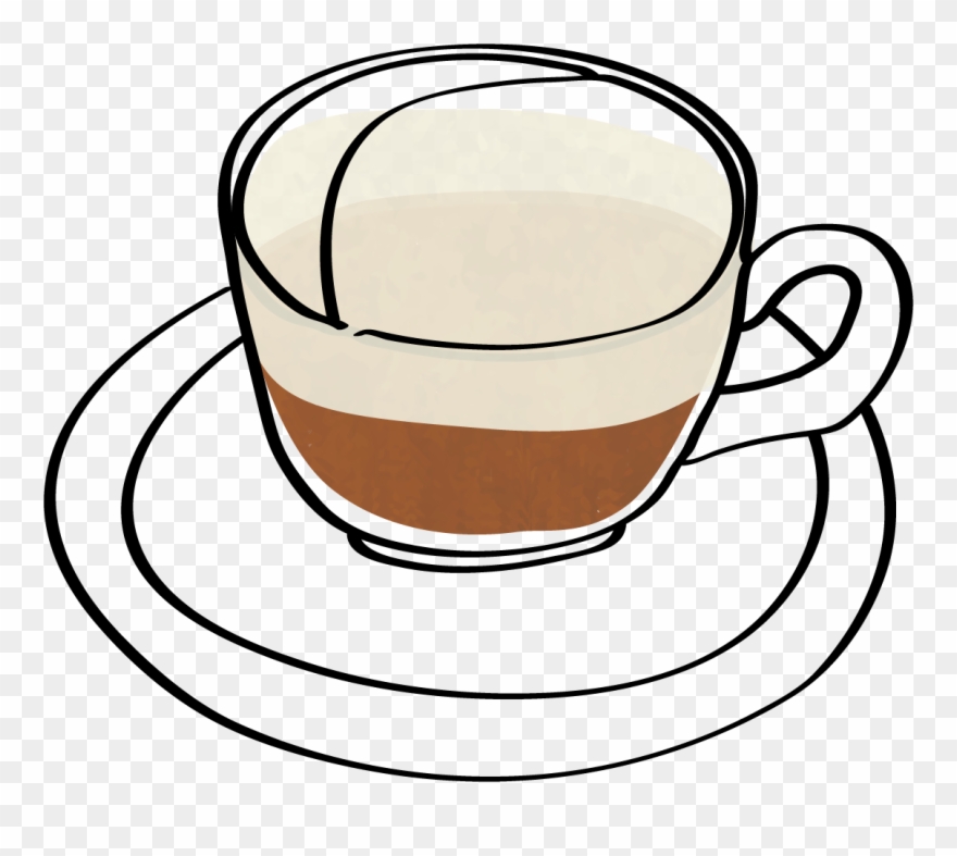 Caffe Latte - - Teacup Clipart