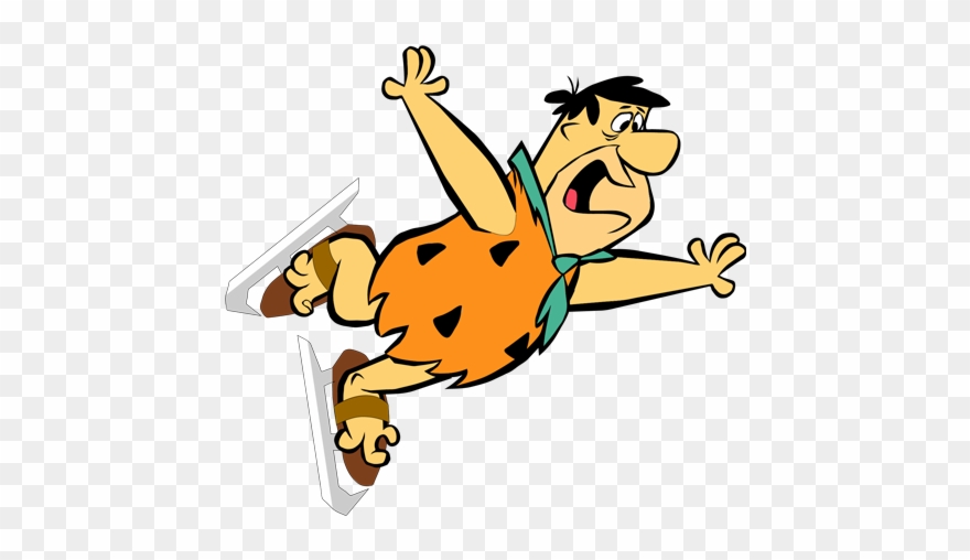 Flintstones Fred Slide Fall - Pedro Picapiedra Y Vilma Clipart