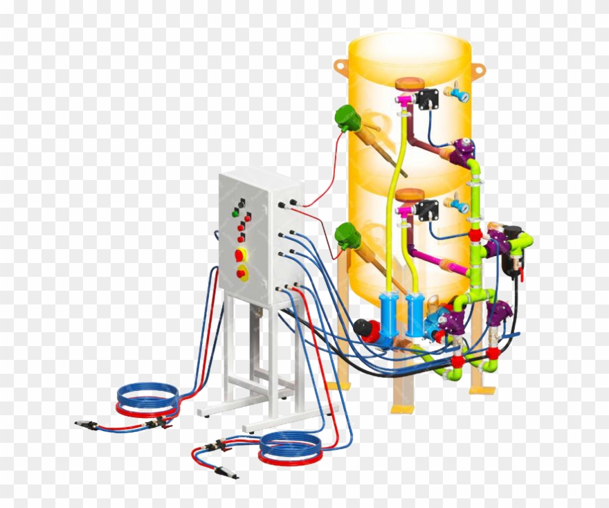 Twin Chamber Two Operator Blast Pot Clipart