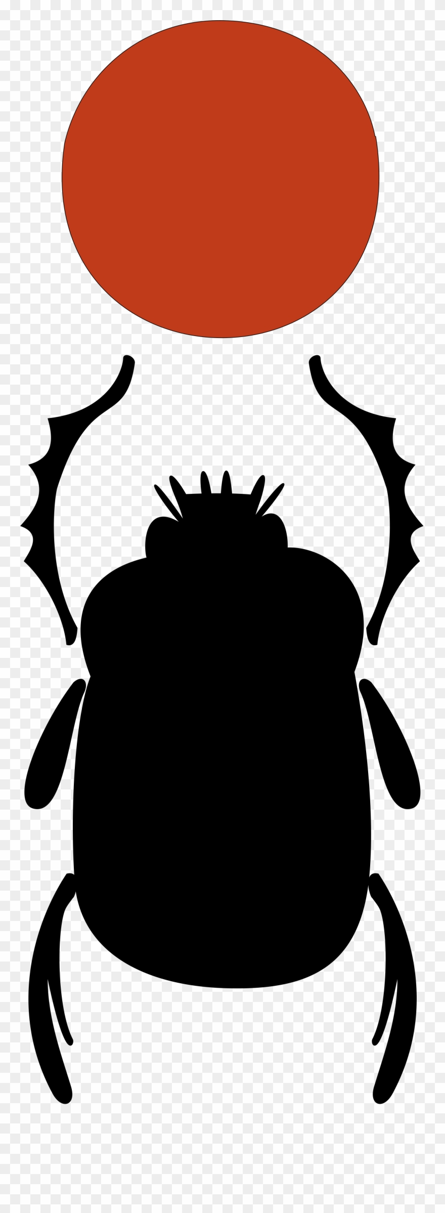 Open - Svg Scarab Beetle Silhouette Clipart