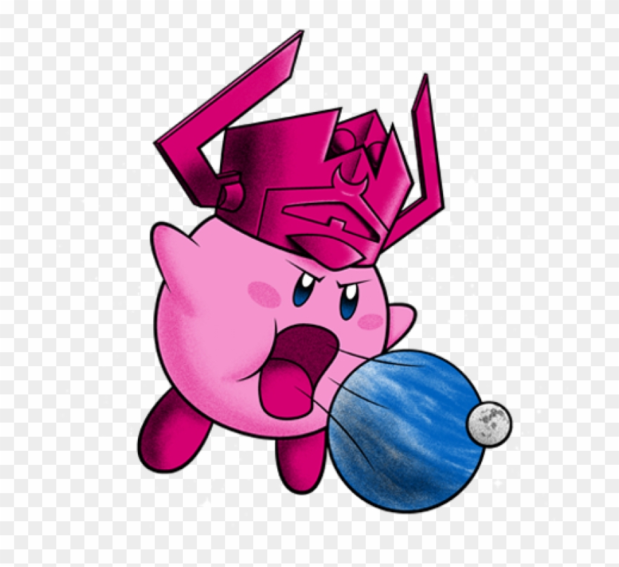 Inhaler Of Worlds - Nintendo Kirby Galactus Clipart