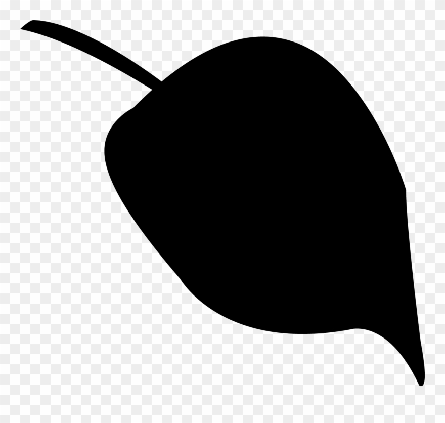 Leaves Silhouette - Silhouette Clipart