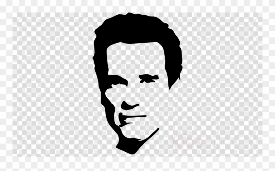 Arnold Schwarzenegger Silhouette Clipart Arnold Schwarzenegger - Arnold Schwarzenegger Face Drawing - Png Download