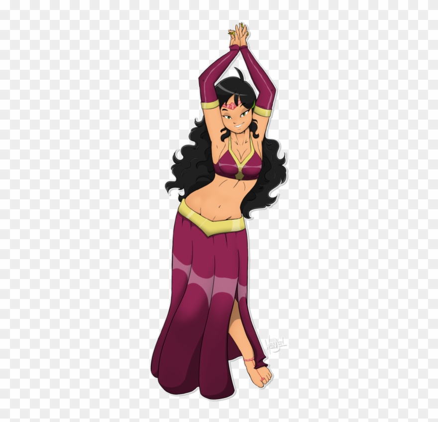 Belly Dance Clip Art - Anime Belly Dancer Png Transparent Png