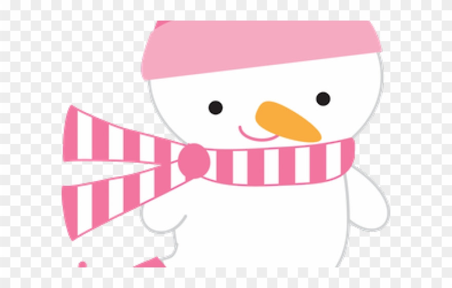 Snowman Clipart Penguin - Clipart Pink Christmas On Transparent Background - Png Download