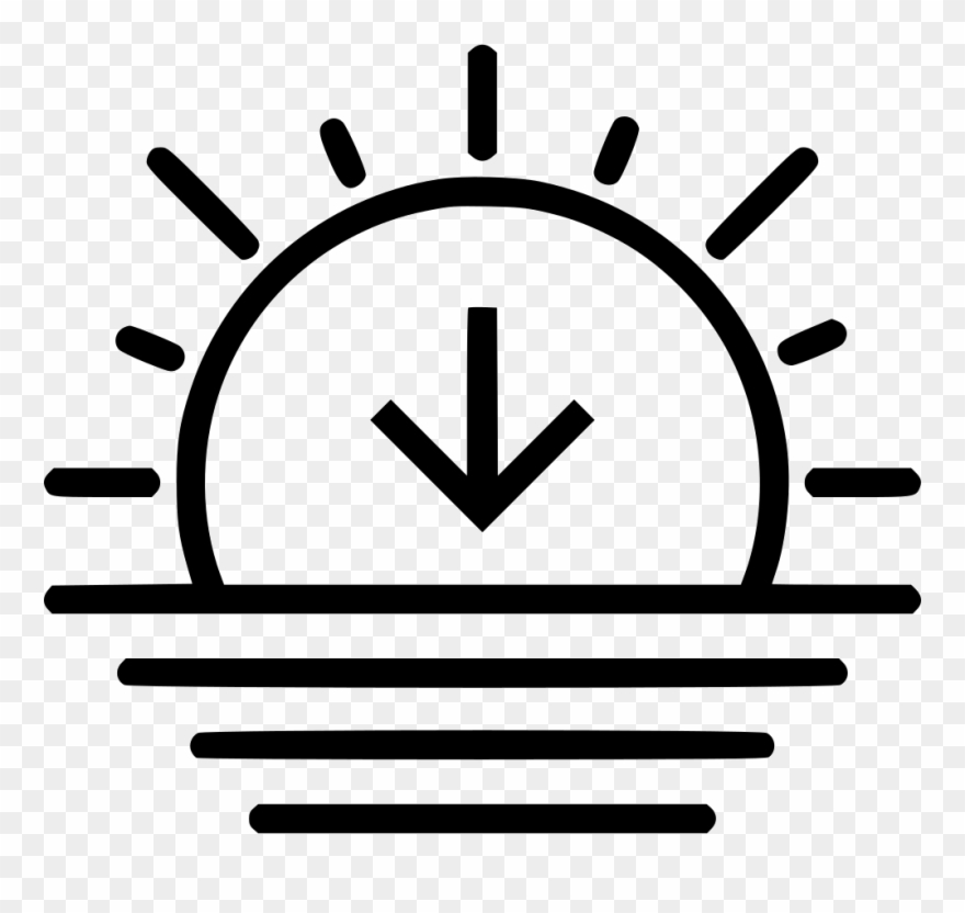Sunset Comments - Sunset Icon Png Clipart