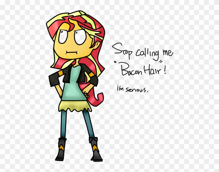 Joaz-cianbrony, Bacon Hair, Equestria Girls, Safe, - Cartoon Clipart