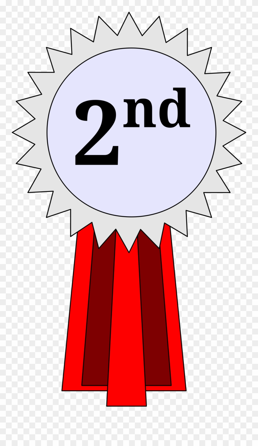 2nd Place Ribbon Clip Art - Png Download