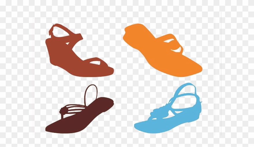Clip Art Library Stock Slipper Clip Art Sandals Flat - Shoe - Png Download