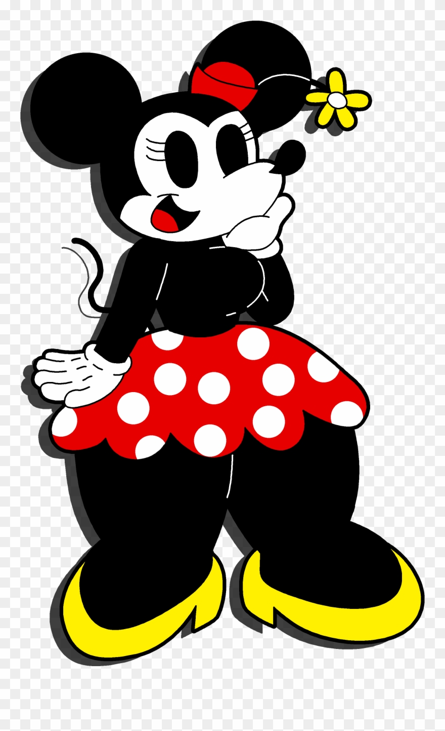 Minnie Mouse Character Clip Art - Minnie Mouse - Png Download