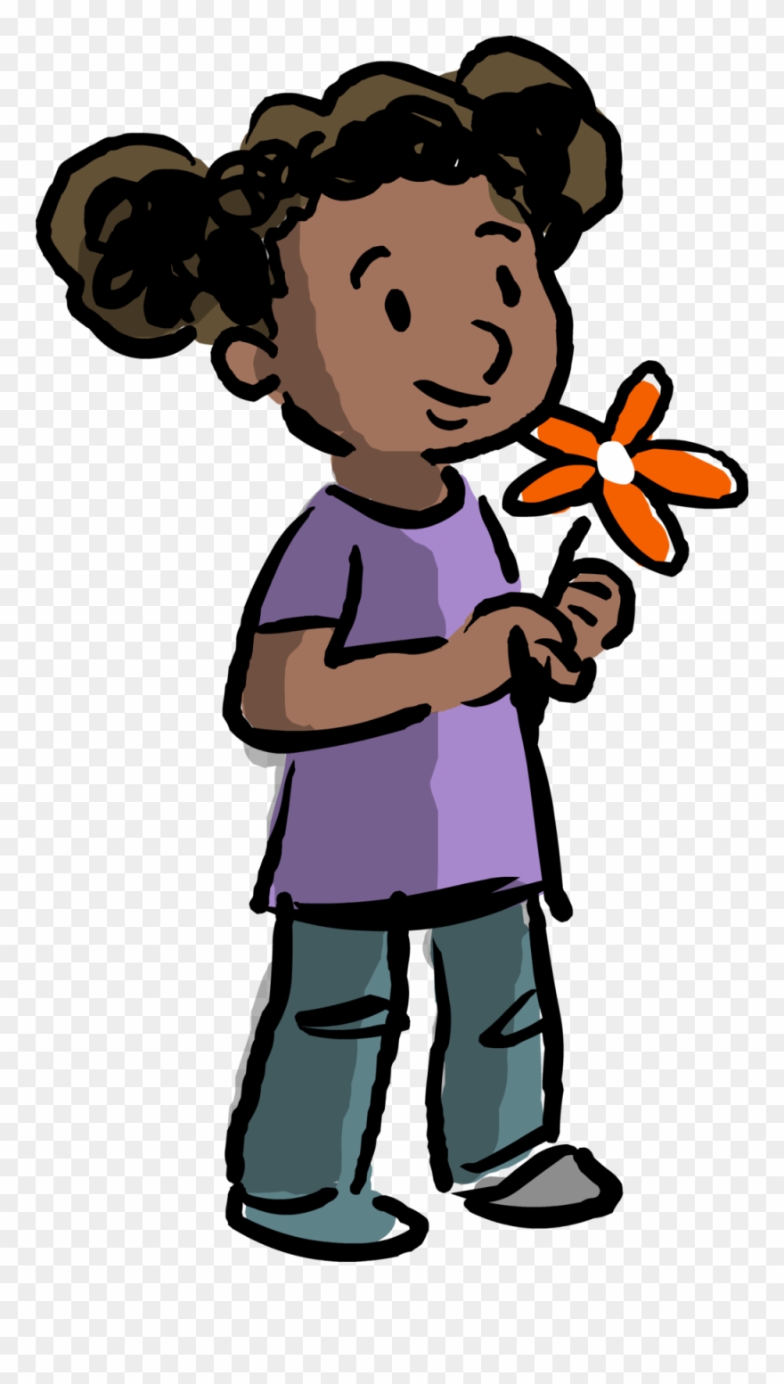 There Are Five Steps To The Challenge - Child Clipart