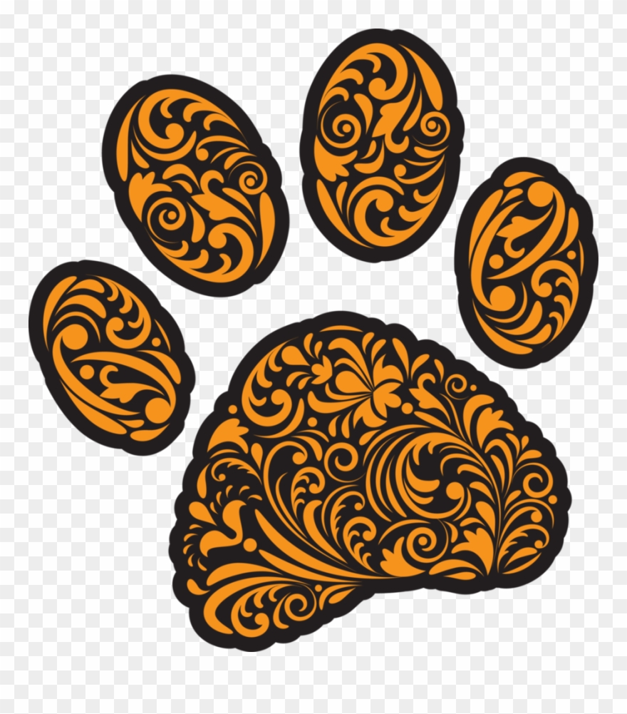 2018-2019 Vvhs Cheerleaders - Paw Clipart