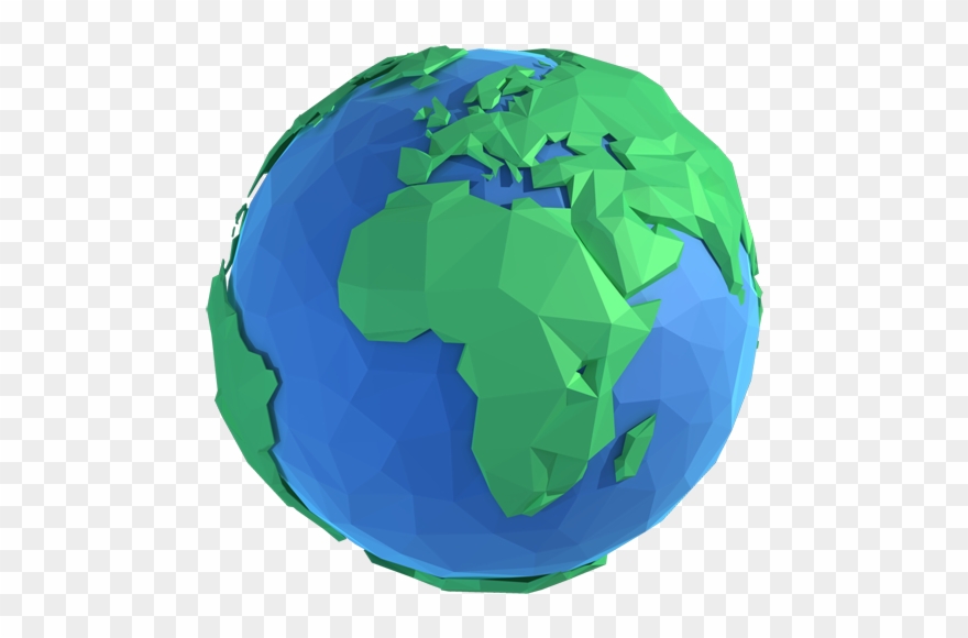 Planets Clipart Animated Globe - 3d Model Of Earth - Png Download
