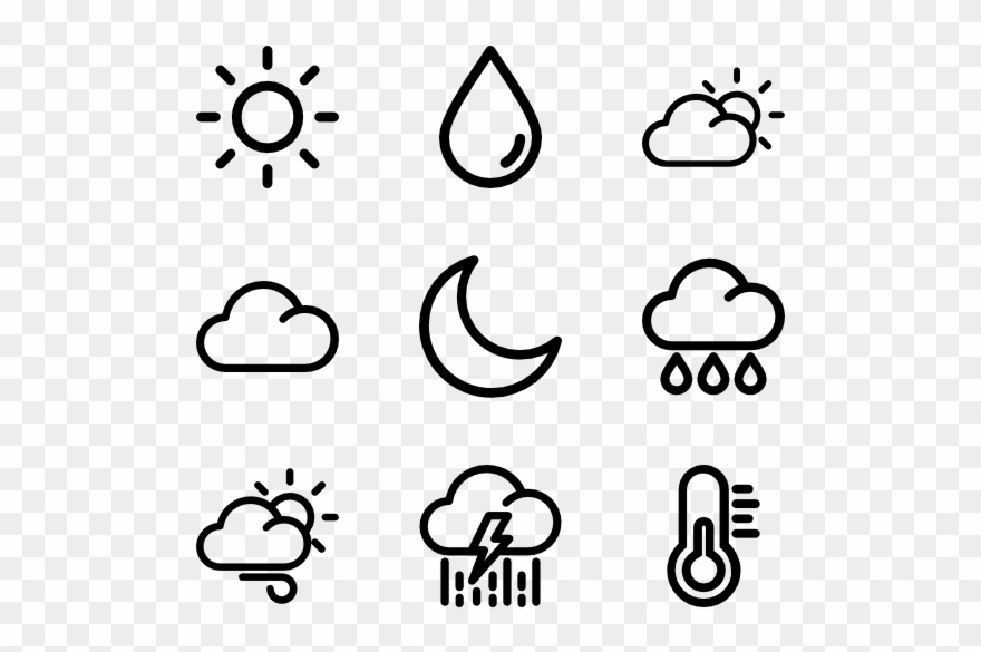 Weather - Award Icon Line Clipart