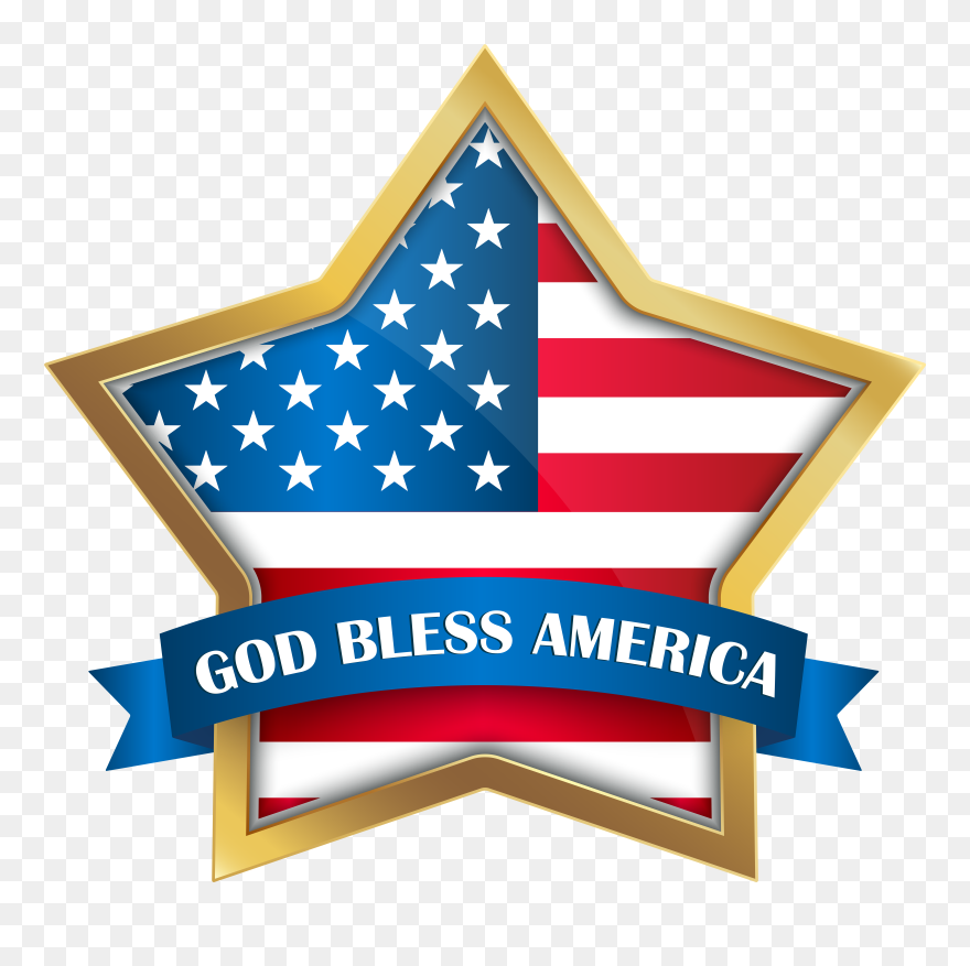 From Every Mountain Side - America Maps Flag Clipart