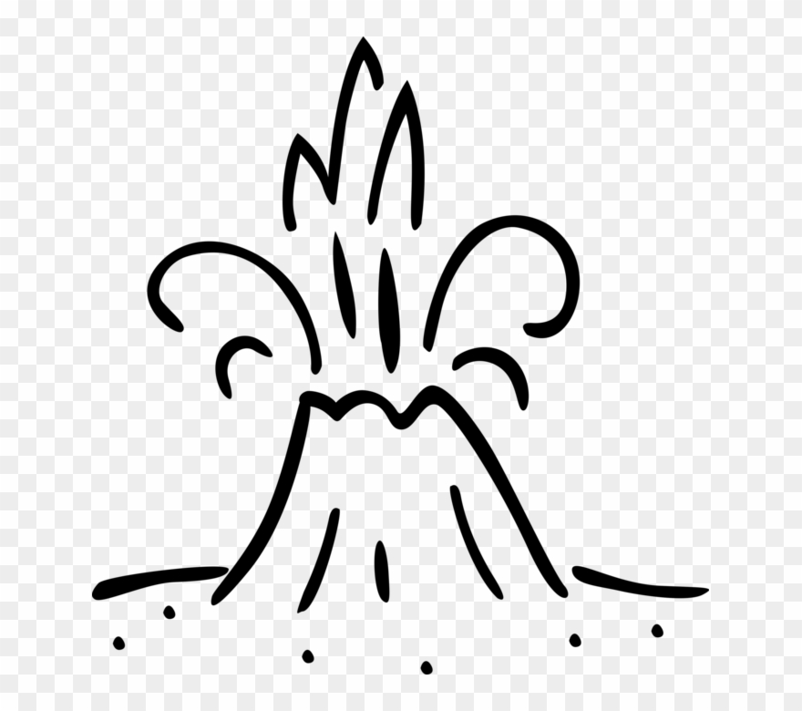 Vector Illustration Of Earth's Active Erupting Volcanoes - Bus Clipart