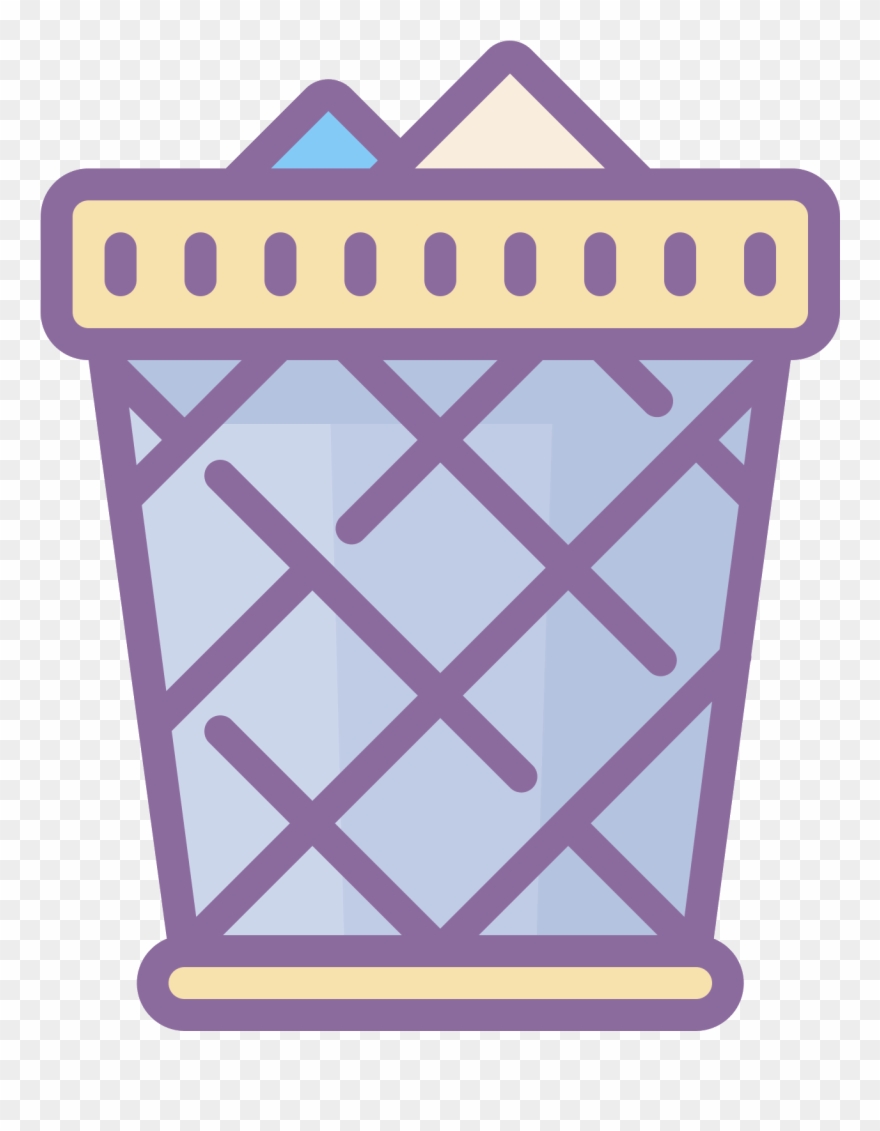 This Icon Is Meant To Represent A Full Trash Can - Icon Clipart