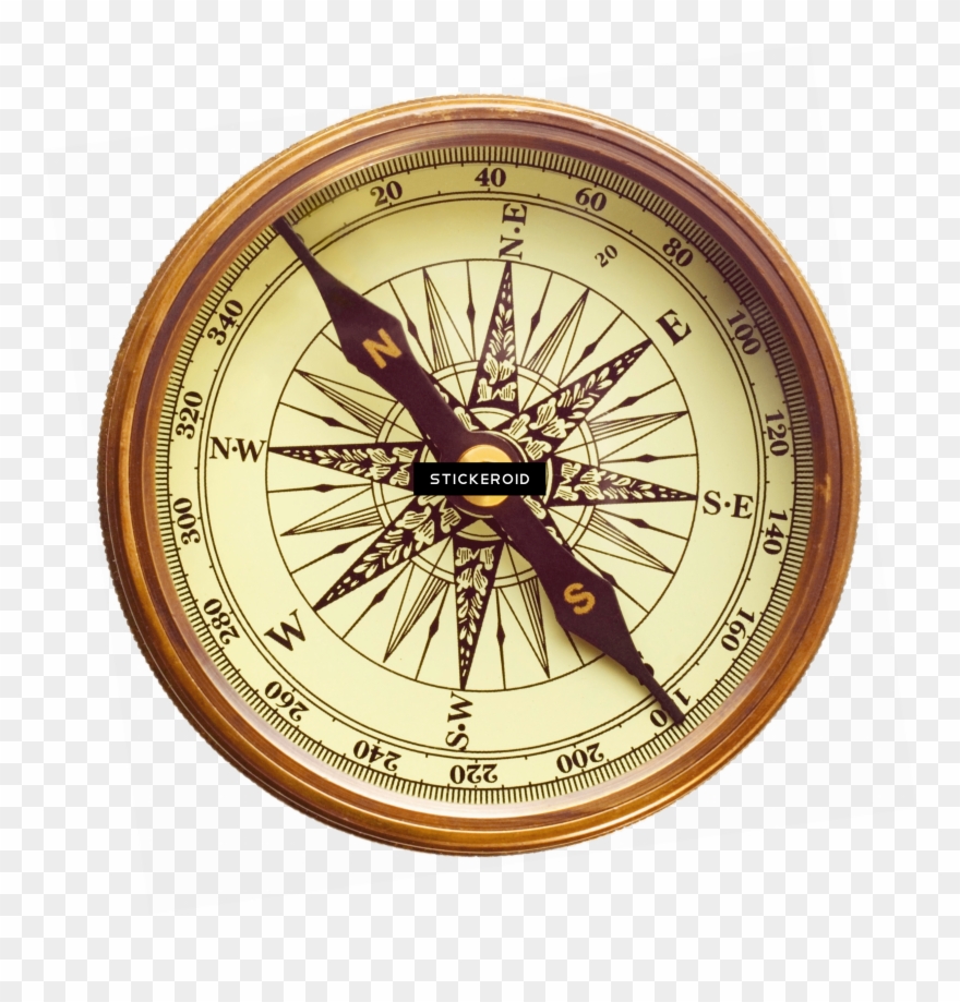 Wooden Compass - Cafepress Vintage Compass Tile Coaster Clipart
