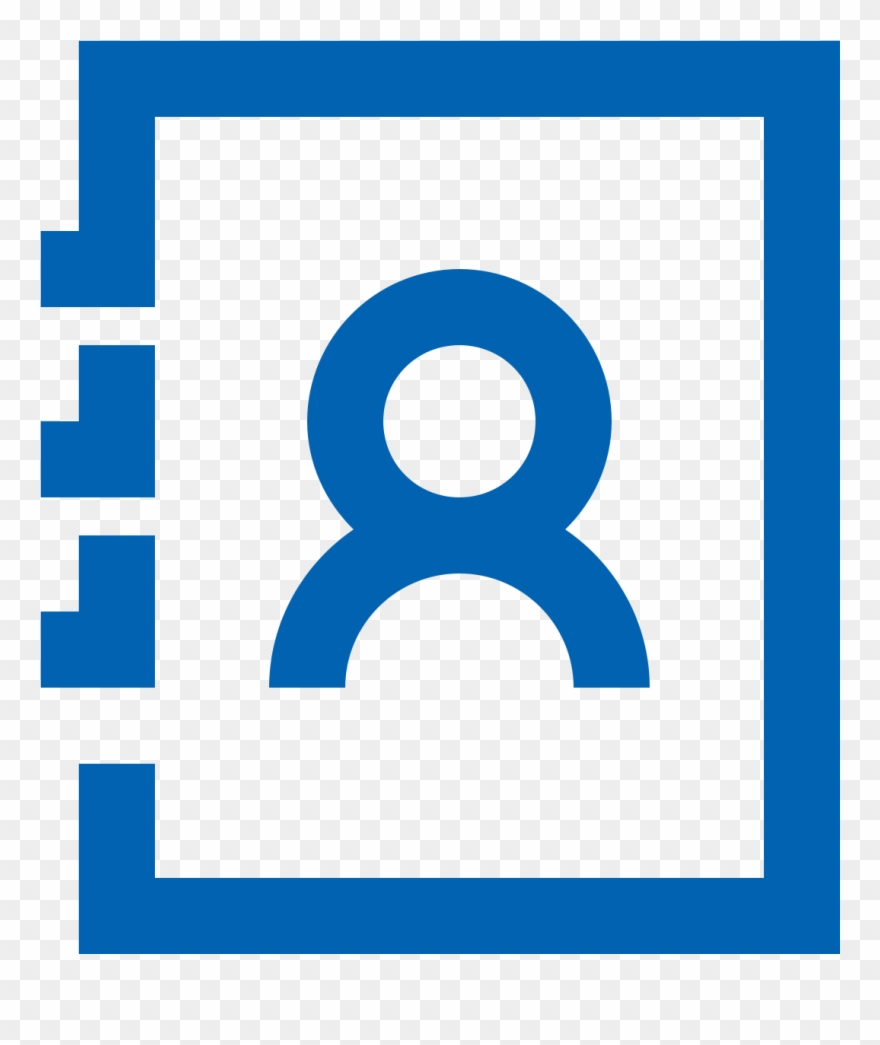 Free Address Book Icon Png - Simbolo De Libreta Png Clipart