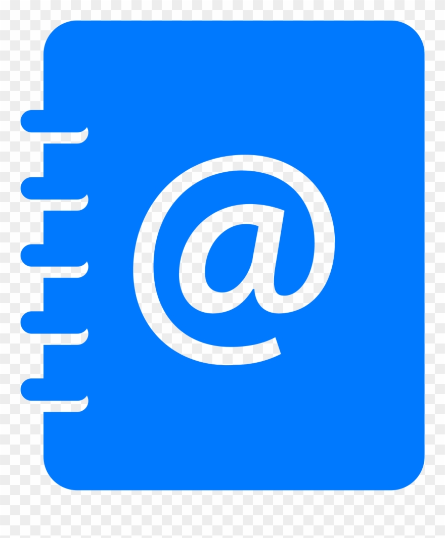 Free Address Book Icon Black - Address Book Icon Clipart