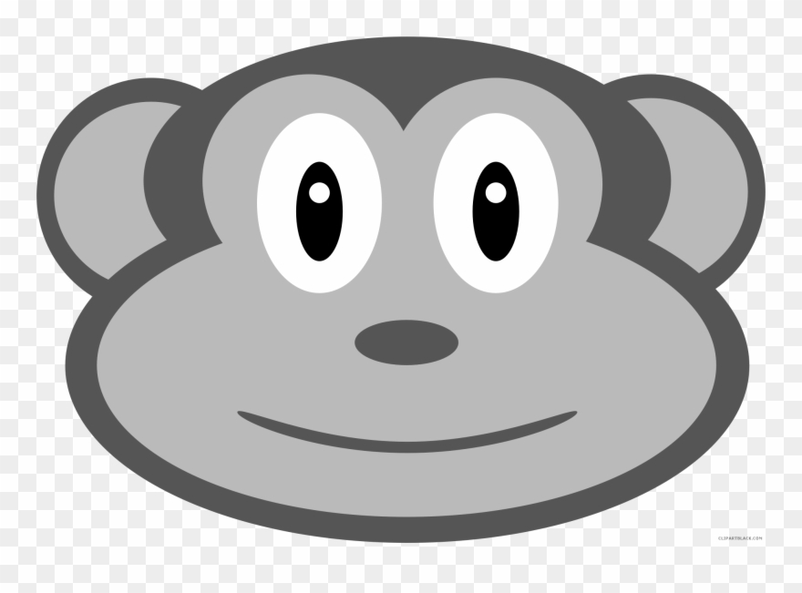 Monkey Face Clipart - Smiley - Png Download