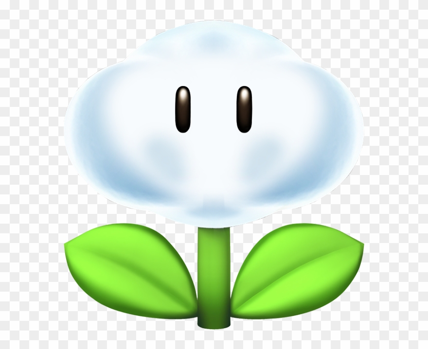Super Mario Galaxy Flying Mario Power Up - Mario Galaxy 2 Cloud Flower Clipart