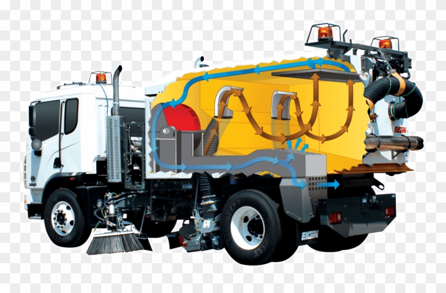 Clean Clipart Street Sweeper - Truck - Png Download