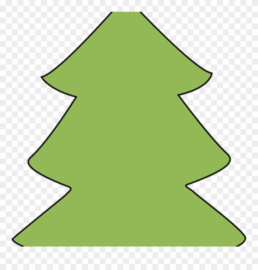 Clip Art Christmas Tree Pizza Clipart Hatenylo - Christmas Tree Template Green - Png Download