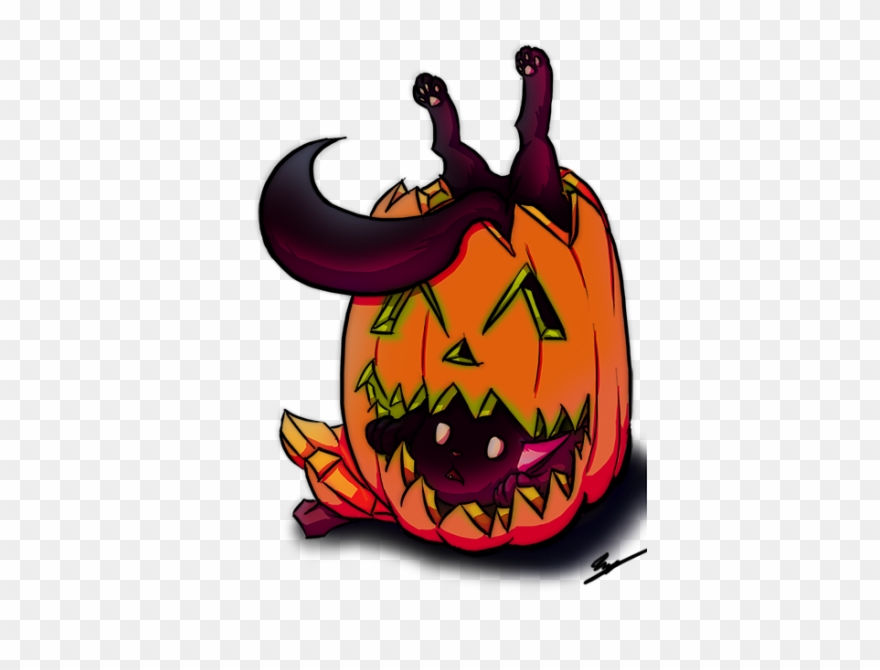 Spooky Pumpkin Cliparts - Clip Art - Png Download