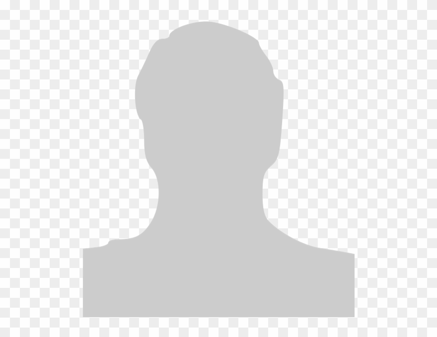 Gray Colored Male Silholette Clipart